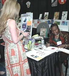 
 More fans queue for a word with Ifeoma