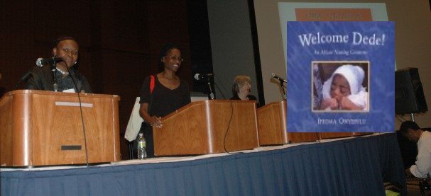 
 Ifeoma presents to a Washington DC audience